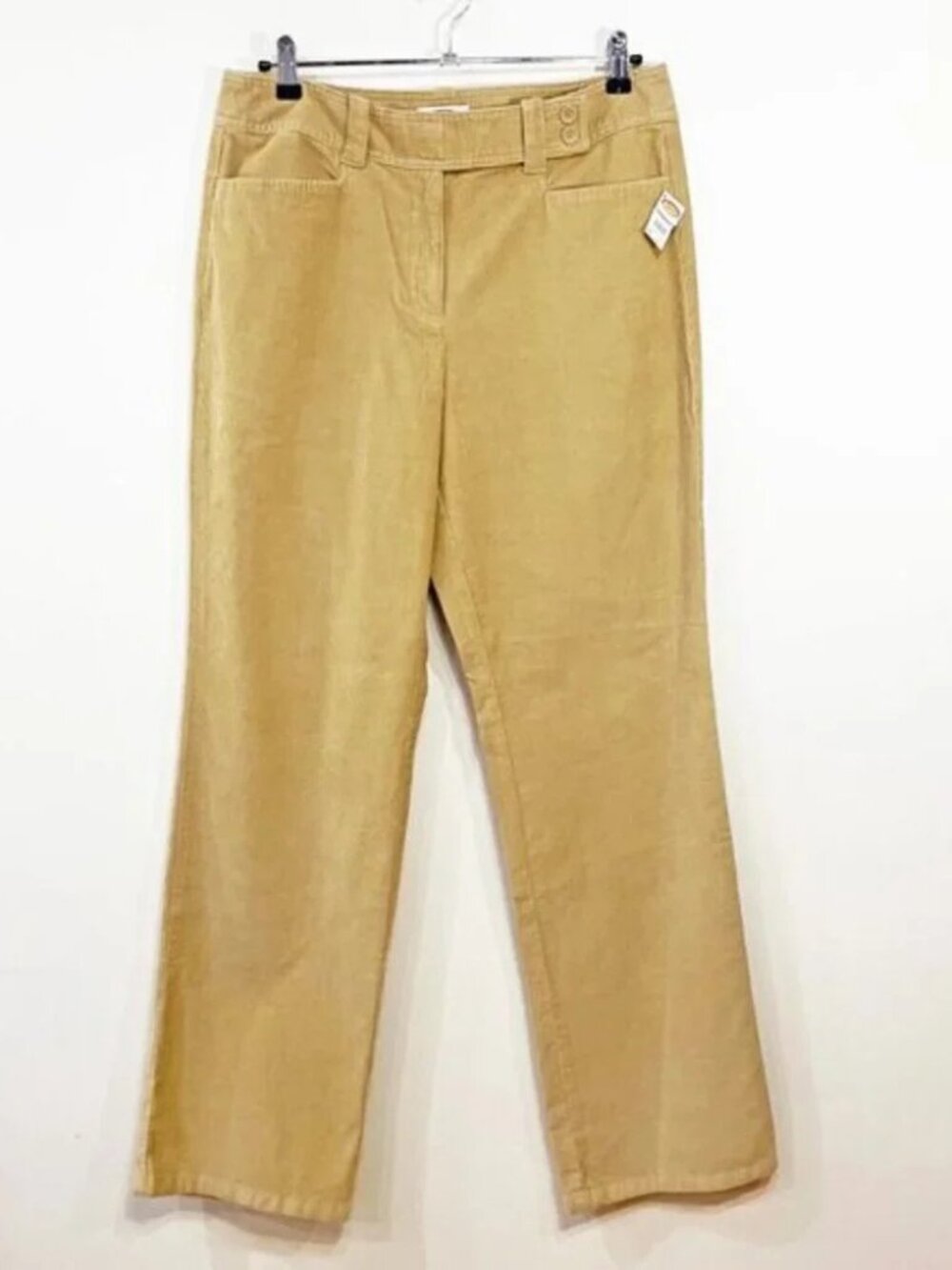 NEW Vintage Cotton Corduroy Bootcut Pants Khaki 12, Large Talbots